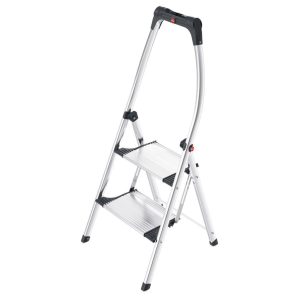 Hailo 4302-301 K100 TopLine Trap 2 Treden Zilver/Zwart