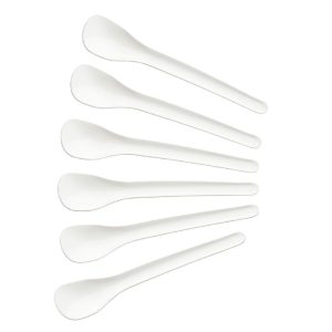 Fackelmann Eierlepels 14 cm 6 Stuks Wit