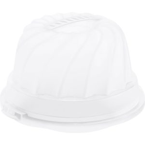 Rotho Fresh Cakedoos Tulband 30.5 cm Wit/Transparant