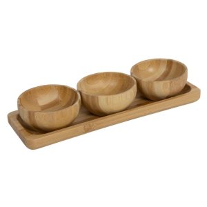 Bamboe Tapasset 4-delig 21x7x4.4 cm