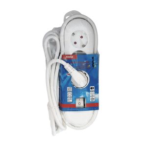 Scanpart Tafelcontactdoos 3-v Randaarde Schakelaar Ak En 5.0m(3x1,5mm)
