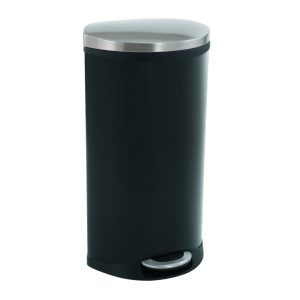 EKO Shell Bin Pedaalemmer 30L Zwart