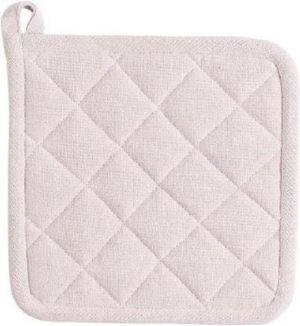 Linen & More 2 stuks Pannenlappen soft pink