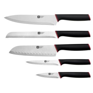 Richardson Sheffield Mira Messenset 5-delig Zwart/Rood