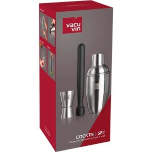Vacuvin Cocktailset 3-delig RVS