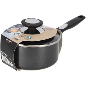 Beka Pro Induc Steelpan met Glazen Deksel 16 cm Zwart