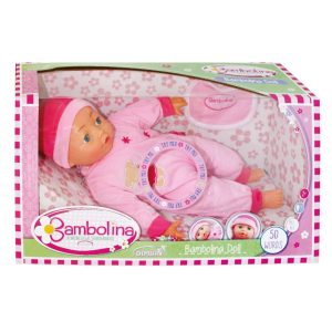 Bambolina Interactieve Pop 40 cm + Geluid