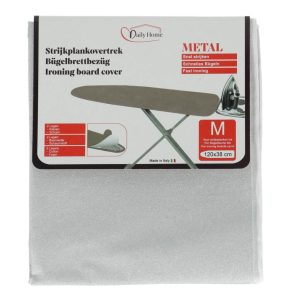 Daily Home Strijkhoes Metal M 120x38 cm Grijs/Katoen/Schuim