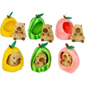 Knuffel Capybara in Fruit Assorti