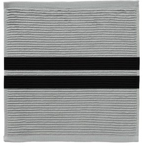 DDDDD Vaatdoeken 30x30 cm 3 Stuks Grijs/Zwart/Katoen