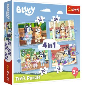 Trefl Bluey 4in1 Puzzel 12-24 Stukjes