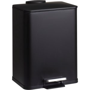 Excellent Houseware Pedaalemmer 20L Mat Zwart