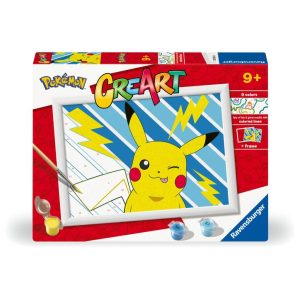 Ravensburger CreArt Schilderen op Nummer Pok&eacute;mon Pikachu Bliksem