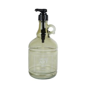 Aroma Art Glazen Zeeppomp 1500 ml 12x12x24 cm Groen/Transparant