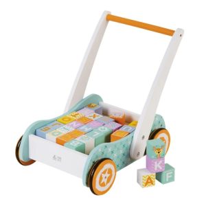 Studio Circus Houten Loopwagen + Houten Blokken