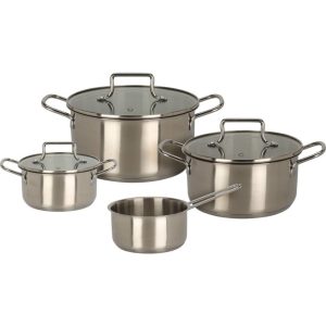 Excellent Houseware Pannenset 7-delig RVS