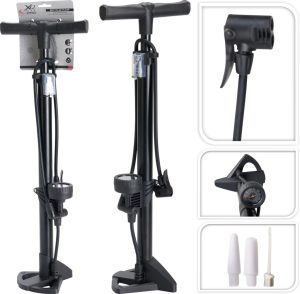 Excellent Houseware Fietspomp Staand 60cm Zwart