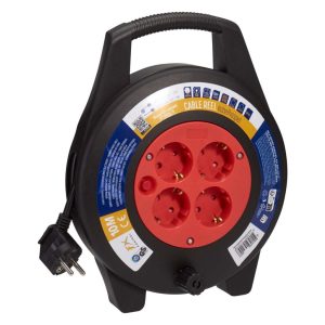 Haspel 10 m Zwart/Rood