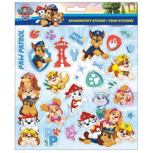 Paw Patrol Foam Stickers met Glittereffect