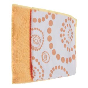 Multy Microvezeldoekjes 2 Stuks Geel/Wit