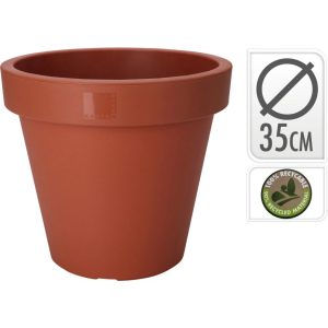Ecken & Kanten Bloempot 35 cm Plastic/Terracotta