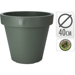 Eecken & Kanten Bloempot 40 cm Plastic/Donkergroen
