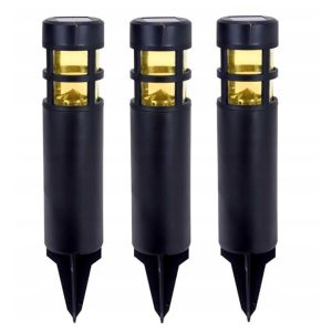 Pro Garden Solar Tuinlampen 3 Stuks Zwart