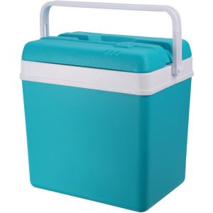 Excellent Houseware Koelbox 24L 24x34x32 cm Turquoise/Wit