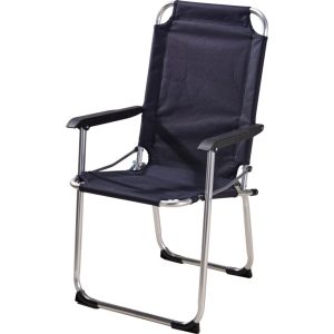 Redcliffs Campingstoel 53x54x90 cm Aluminium/Donkerblauw