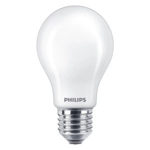 Philips LED Filamentlamp 60W A60 E27 Koel Wit Licht Mat Wit