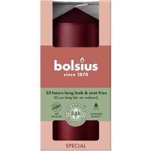 Bolsius Stompkaars 12x5,8 cm Metallic Red