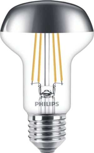 Philips LED Lamp E27 Fitting 4W R63 505Lm Reflector Warm Wit