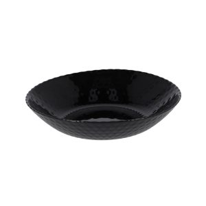 Diep Bord Pampille 20 cm Glas/Zwart