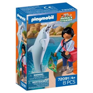 Playmobil 72091 Animals & Friends Dierentuin Dolfijn en Bezoeker