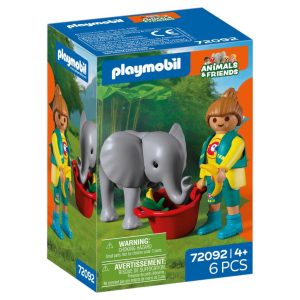 Playmobil 72092 Animals & Friends Dierentuin Babyolifant en Dierenverzorger