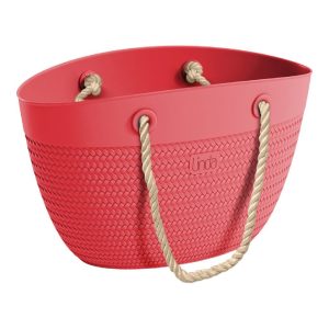 Linda Bag Sea met Touw Handvatten 50x41 cm Rood