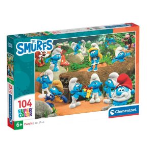 Clementoni Super Color Puzzel Smurfen 104 Stukjes