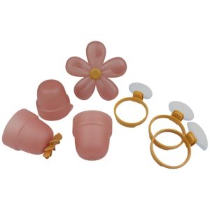 Little Dutch Badwand Bekers Bloem Roze