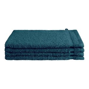 Byrklund Washandjes 16x21 cm 4 Stuks Donkerblauw/Katoen