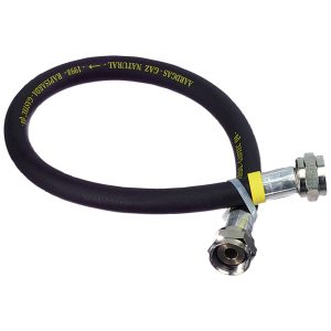 Gasslang 200 cm Aluminium Koppeling