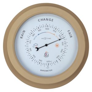 NeXtime NE-4303BR Buiten Barometer 22CM Metaal Bruin Orchid