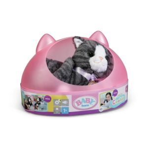 Baby Born My Cat Cookie Knuffel Kat met Mand + Geluid