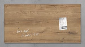 Sigel SI-GL258 Glasmagneetbord Artverum 910x460x15mm Natural Wood
