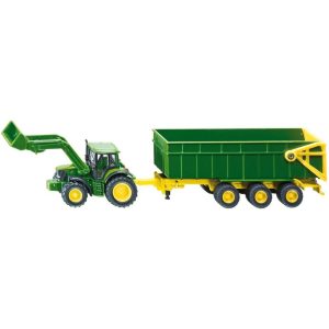 Siku 1843 Tractor John Deere met Aanhanger