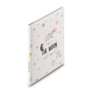 Hama Babydagboek Love You To The Moon And Back 22x29 cm 44 Ge&iuml;llustreerde Pagina's