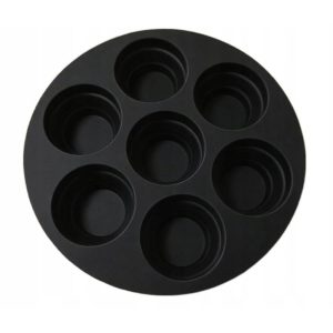 Scanpart Airfryer Siliconen Cupcake Vorm 18 cm Zwart