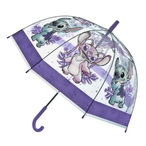 Disney Stitch Kinderparaplu Paars/Transparant