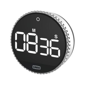 Xavax Timer Rotation Digitaal Zilver/Zwart