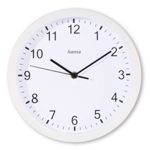 Hama Wandklok Elba Tikt Niet 25 cm Wit