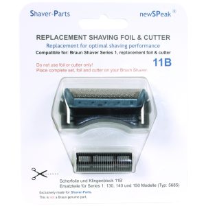 Shaver-Parts Braun Shaver Series 1 Combipack 11B Zwart/Blauw